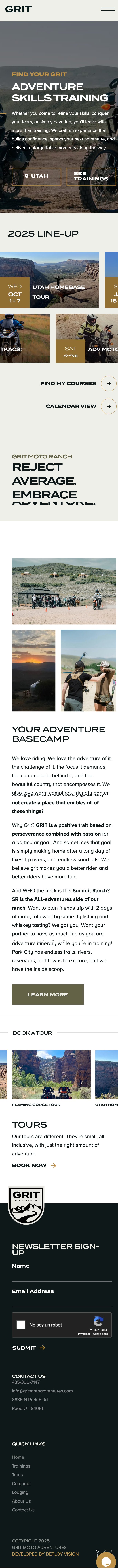 GRIT mobile screenshot